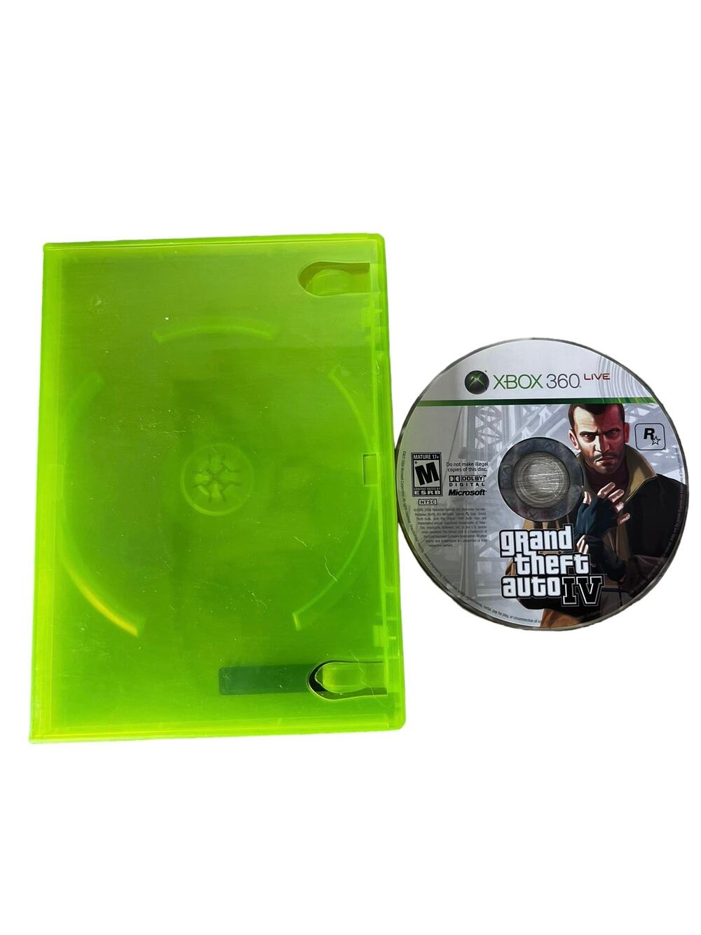 XBOX 360 Grand Theft Auto IV Video Game Disc With Case
